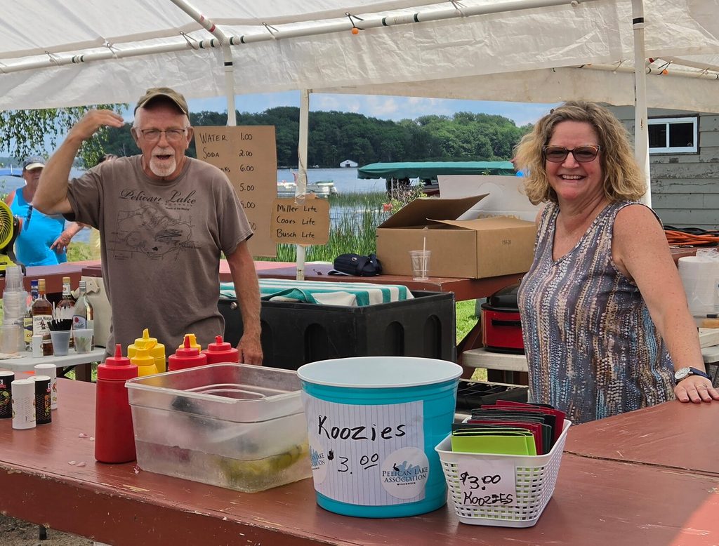 Volunteers serving food at the PLA Ski Show